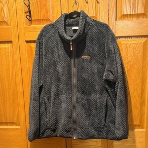 Columbia Charcoal Textured Fleece Jacket